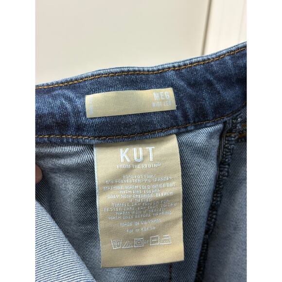 Kut From The Kloth Jeans Meg Wide Leg Front Patch Pockets Women’s Size 20 - Picture 5 of 6